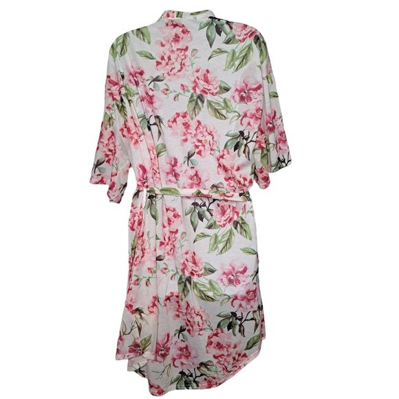 Show Me Your Mumu Brie Garden of Blooms White & Pink Floral Robe O/S One Size - Picture 5 of 5